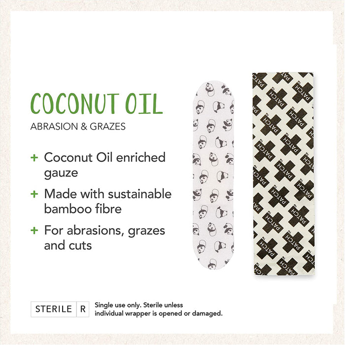 Coconut Oil Compostable Bamboo Bandages 20ct