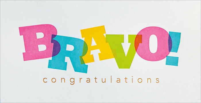 Congratulations Greeting Card - Bravo