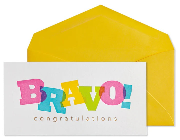 Congratulations Greeting Card - Bravo