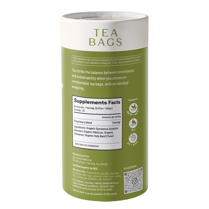 Control Sugar Delete | Organic Gymnema Tea Blend