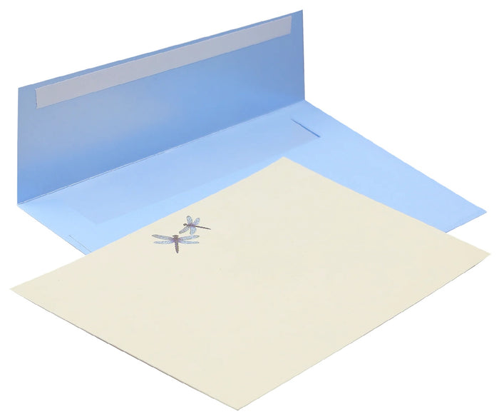 Correspondence Cards - Blue Dragonflies