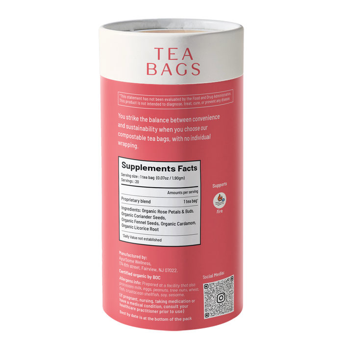 Cup-It-Cool Tea | Organic Rose & Licorice Herbs Tea Blend