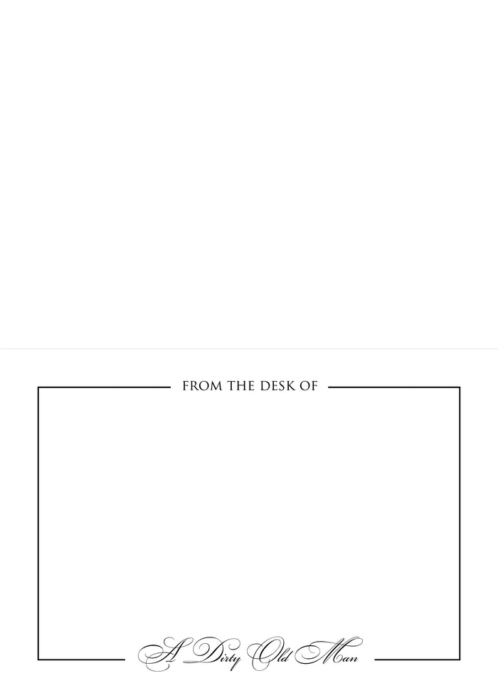 Dirty Old Man - 12 ct. Folded Notecards gift set