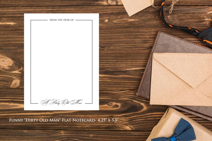 Dirty Old Man - 18 ct. Flat Notecards with envelopes