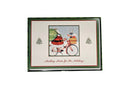 Dogs in Santa's Bicycle Basket - Premium Boxed Holiday Cards - 18ct.