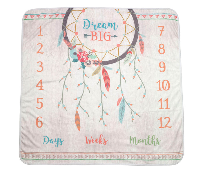 "Dream Big" Boho Baby Blanket