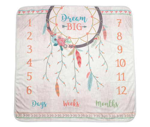 "Dream Big" Boho Baby Blanket