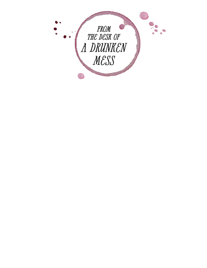 "Drunken Mess" Wine Spot  - 18 ct. Flat Notecards with envelopes