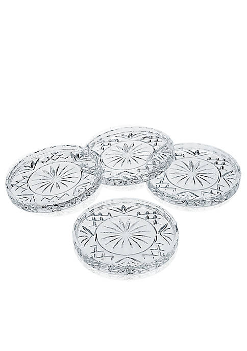Dublin Crystal Coasters, Set of 4