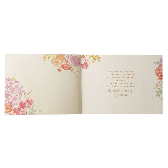 Enhanced Design Anniversary Greeting Card - Wife Anniversary