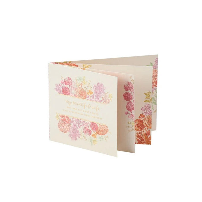 Enhanced Design Anniversary Greeting Card - Wife Anniversary