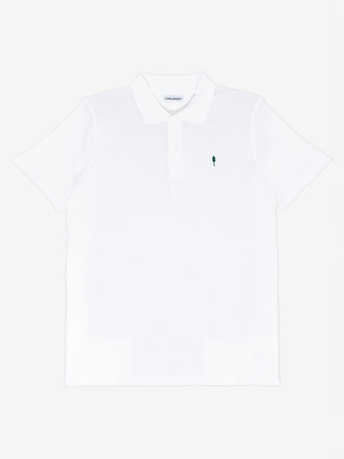 Everyday Polo – Organic Cotton, Sustainable & Breathable in White