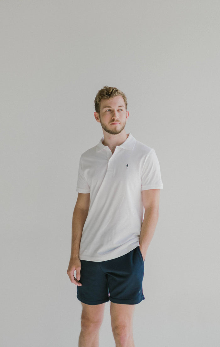 Everyday Polo – Organic Cotton, Sustainable & Breathable in White