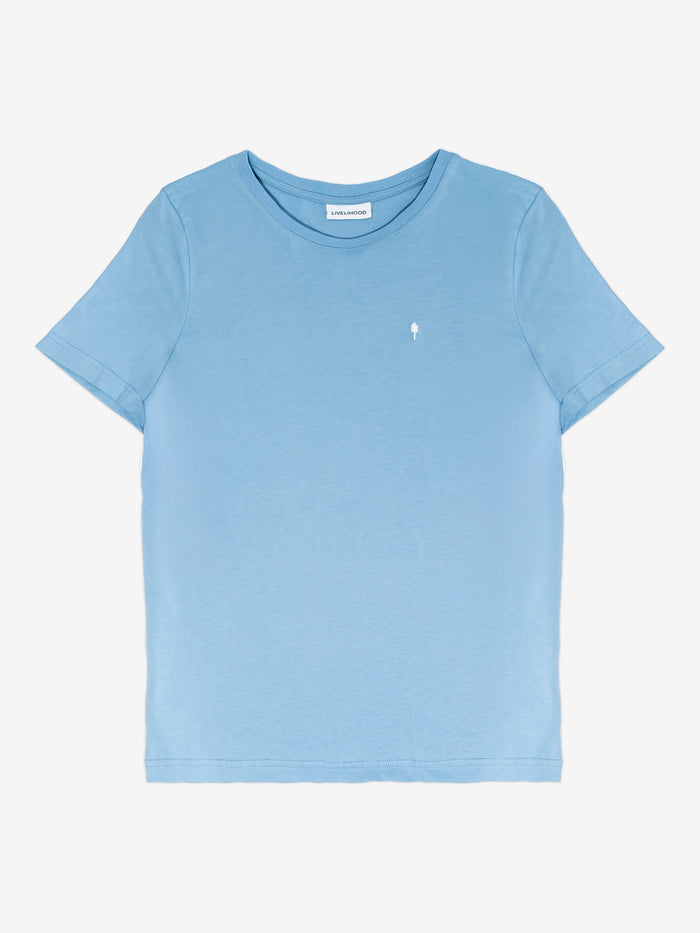 Everyday Relaxed Fit T-Shirt – Organic Cotton, Glacier Blue