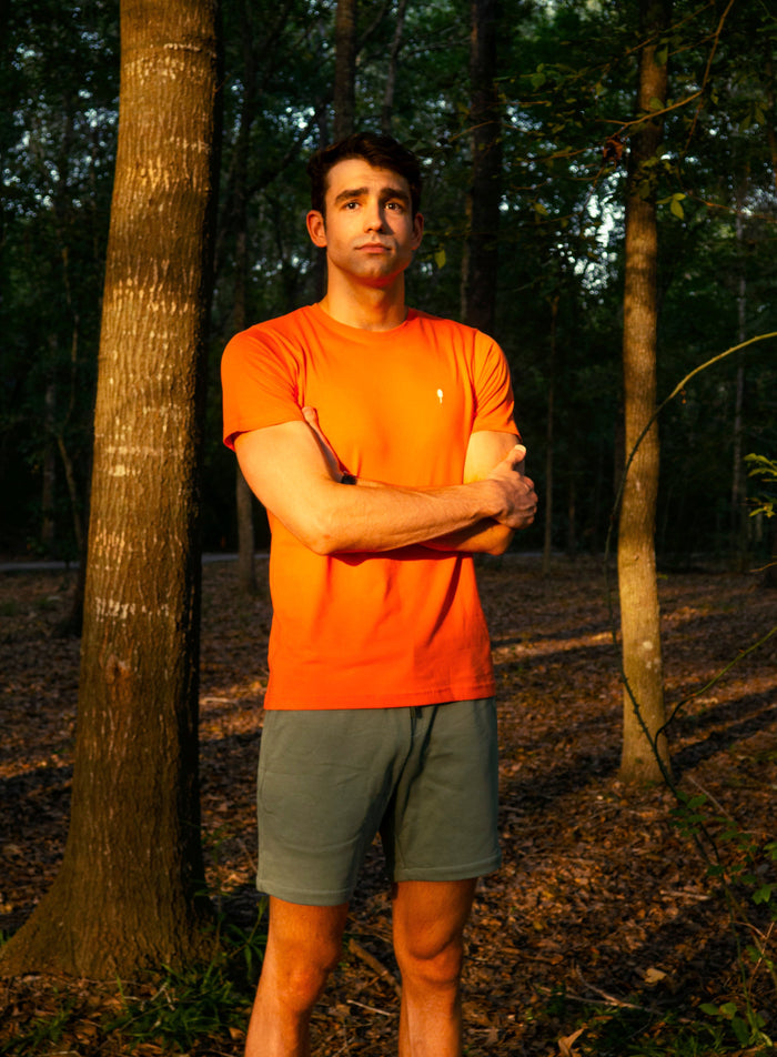 Everyday Tee – Soft & Sustainable in Hot Coral