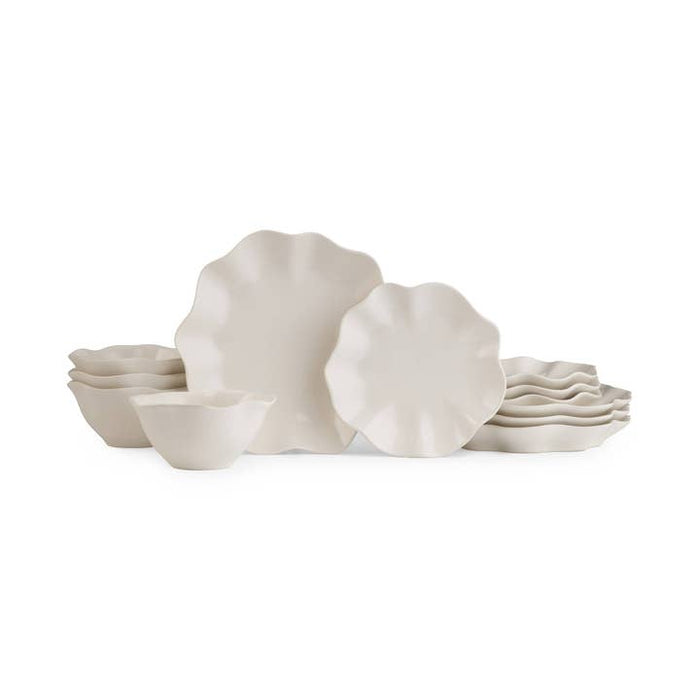 Floret White Dinner Plate