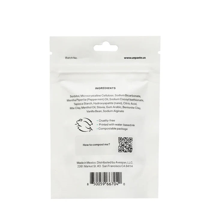 Fluoride Free Toothpaste Tablets - Mint
