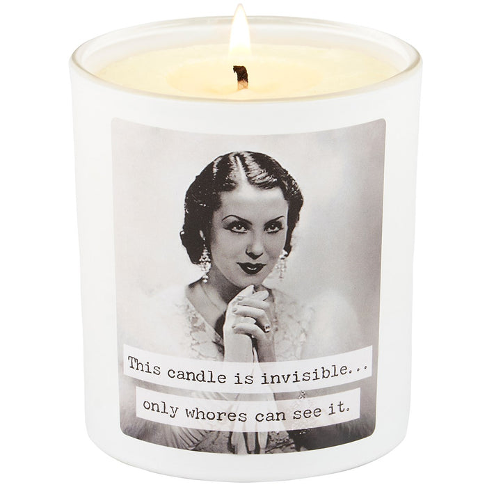 Funny Gift Invisible Jar Candle for Whores - Trash Talk by Annie