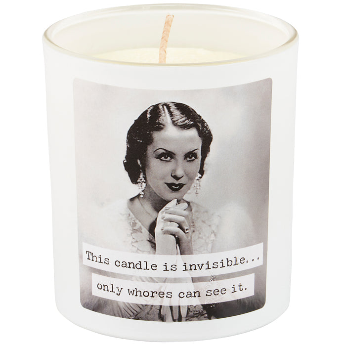Funny Gift Invisible Jar Candle for Whores - Trash Talk by Annie