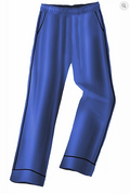 Galleria Lounge Pants - Satin Baltic Blue