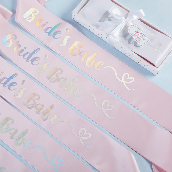 Geometric Floral Bachelorette Sashes - Set of 7