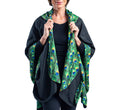 GG RainCaper Black With Peacock