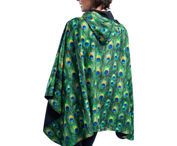GG RainCaper Black With Peacock