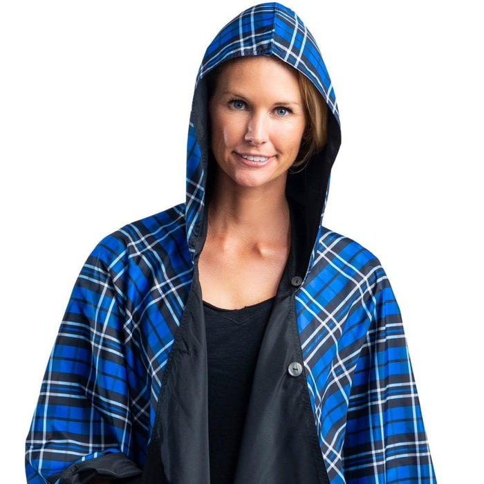 GG Raincaper Black With Royal Tartan