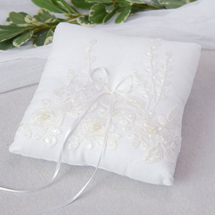 Glam Ring Bearer Pillow