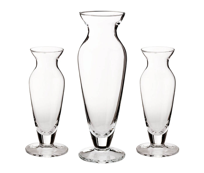 Glass 3 piece Vase Unity Sand Ceremony Set