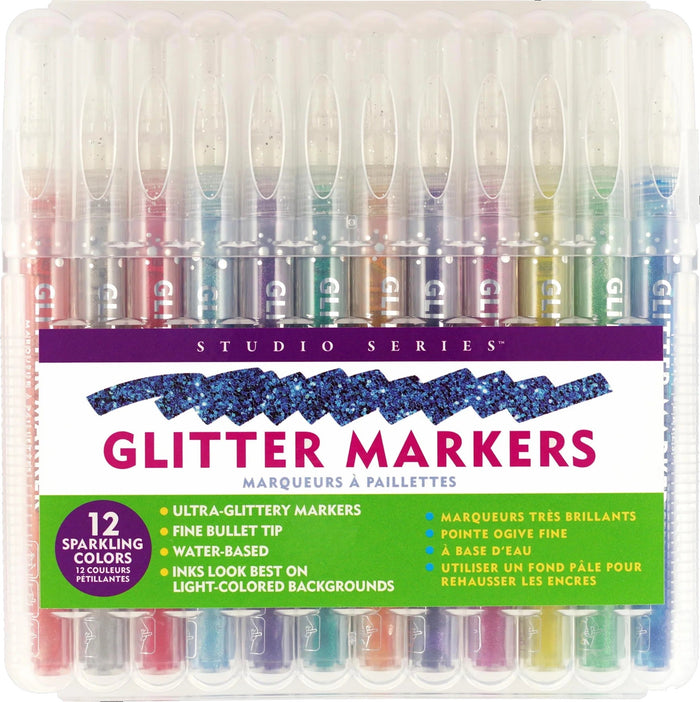 Glitter Markers - Set of 12