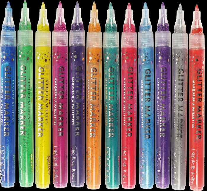 Glitter Markers - Set of 12