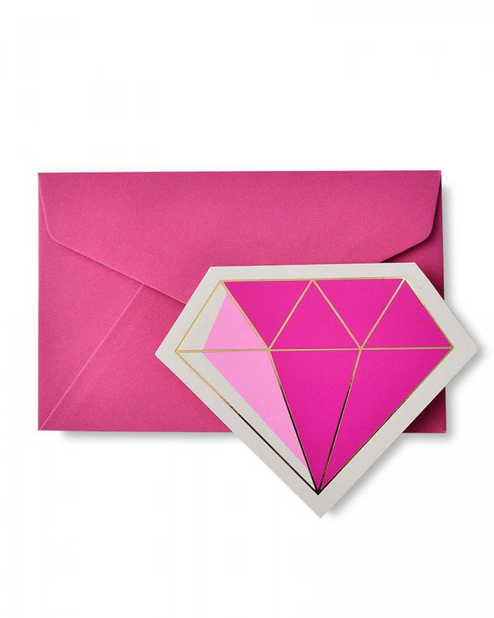 Gold Foil & Jewel Tone Diamond Note Card Set