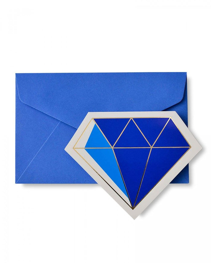 Gold Foil & Jewel Tone Diamond Note Card Set