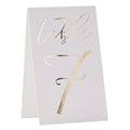Gold Foil Table Number Set -  Tables 1-12