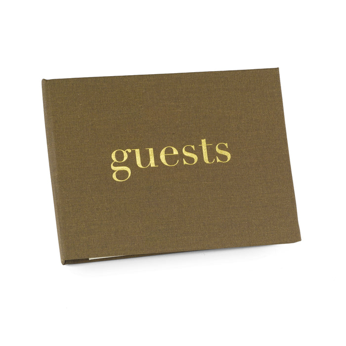 Golden Linen - Guest Book
