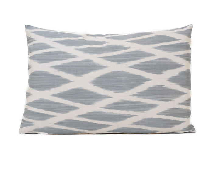 Gray Suit - IKAT SILK PILLOWCASE