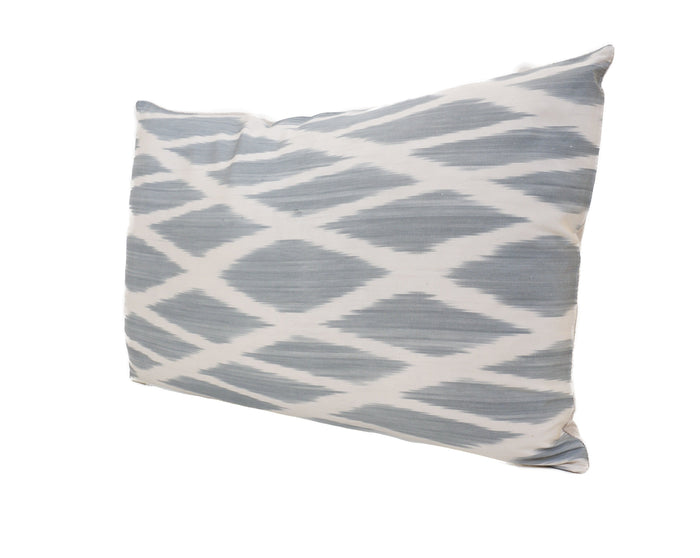 Gray Suit - IKAT SILK PILLOWCASE