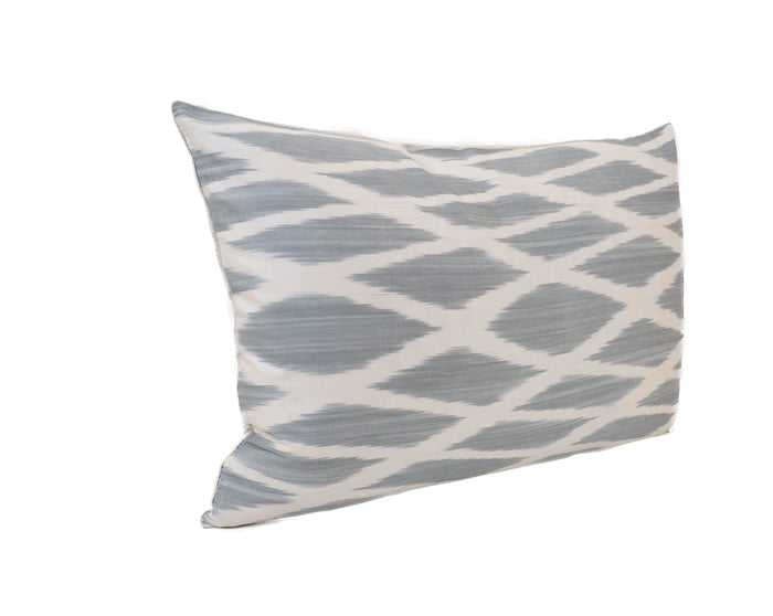 Gray Suit - IKAT SILK PILLOWCASE