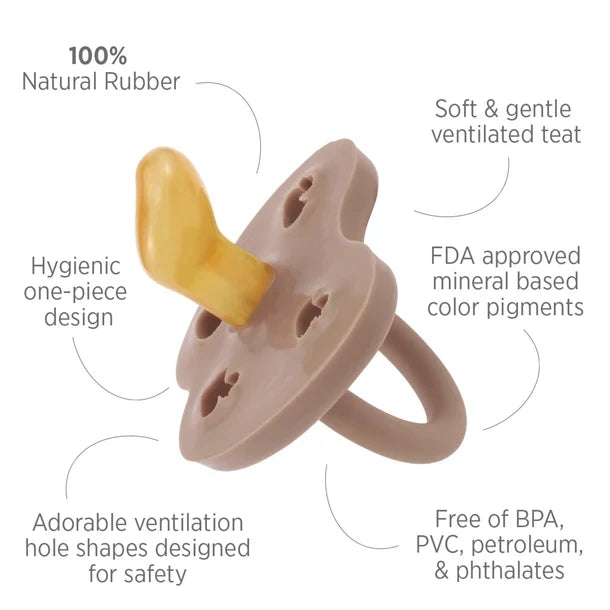 Grey Orthodontic Natural Rubber Pacifier
