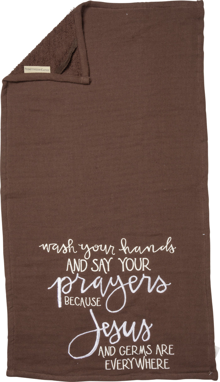 Hand Towel - Jesus and Germs