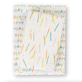 Happy Birthday Candles Recycled Gift Paper (3pk)