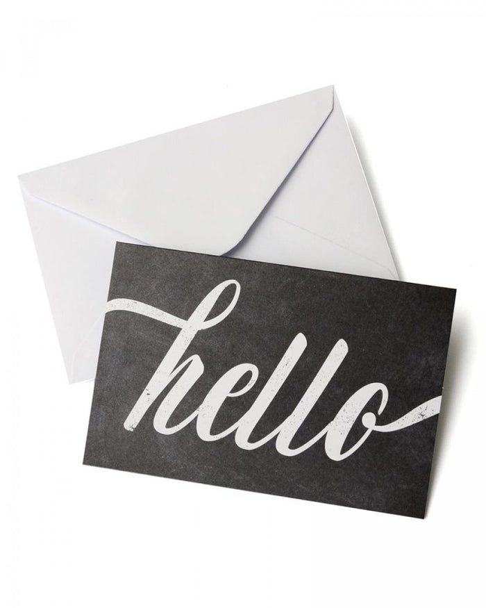 "Hello" Chalkboard Note Cards - 10 count