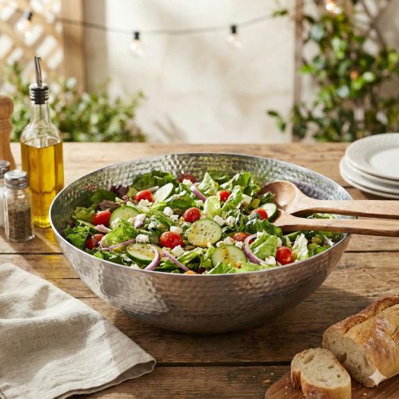 IHI Hammered Salad Bowl
