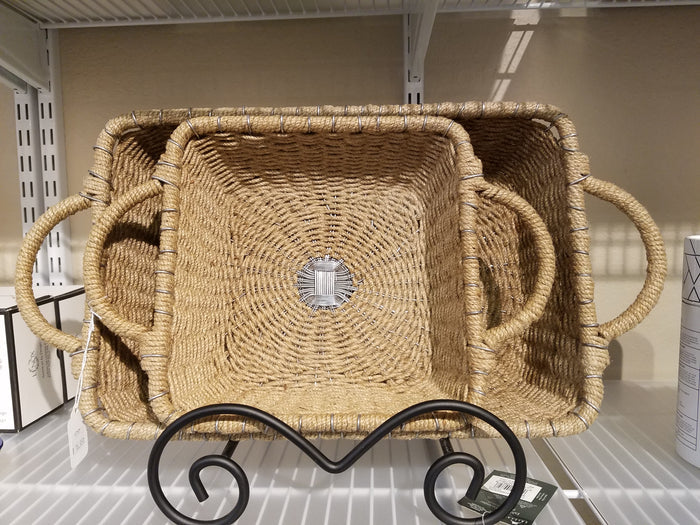 IHI Rectangular Jute Casserole Carrier, 13 x 9