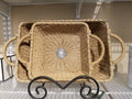 IHI Rectangular Jute Casserole Carrier, 8 x 8