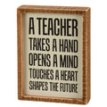 Inset Box Sign - A Teacher