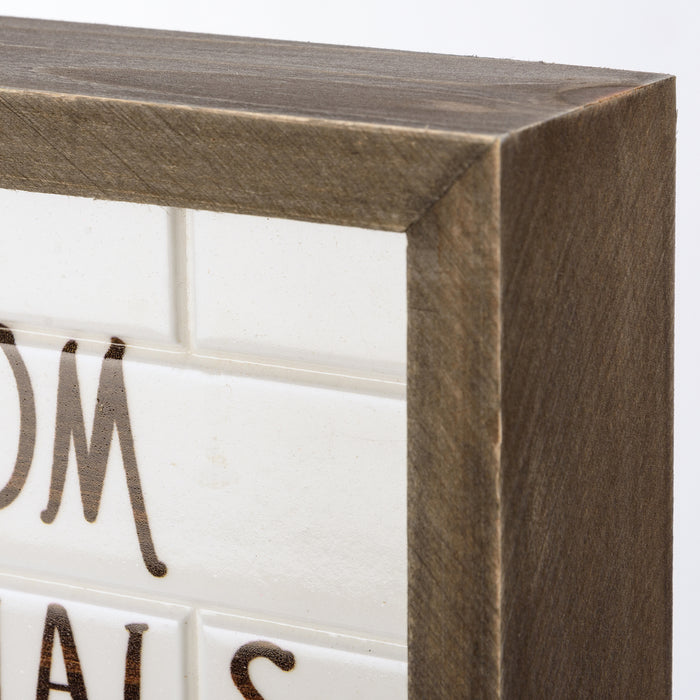 Inset Box Sign - Bathroom Testimonials