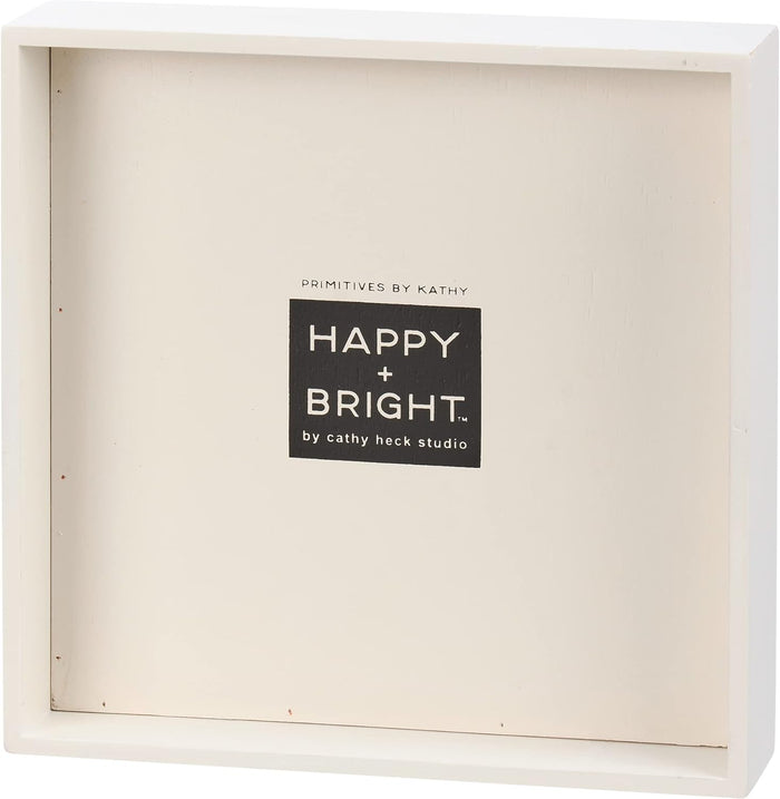 Inset Box Sign - Don't Worry Bee Happy