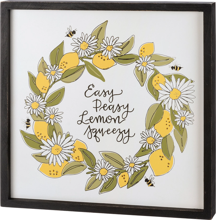 Inset Box Sign - Easy Peasy Lemon Squeezy